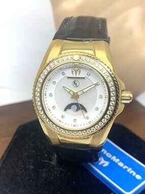 Technomarine Women's Watch TM-416020 Eva Longoria Quartz MOP Rubber Strap 34mm